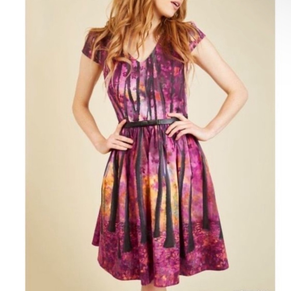 Modcloth enchanted frondescent dress - beautiful color way perfect for fall!